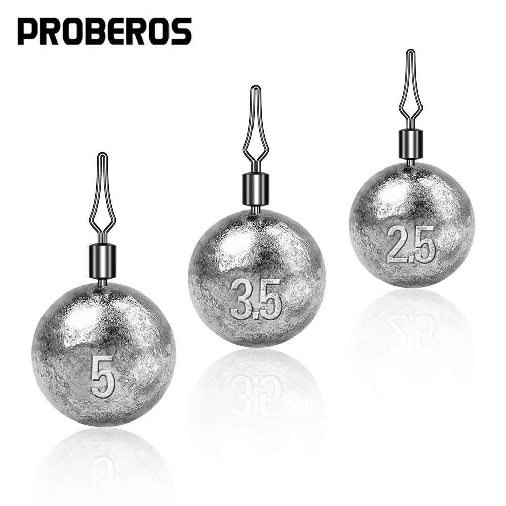 Fishing Equipment For Beginners - PROBEROS 50pcs 2.5-20g Round Lead Sinkers