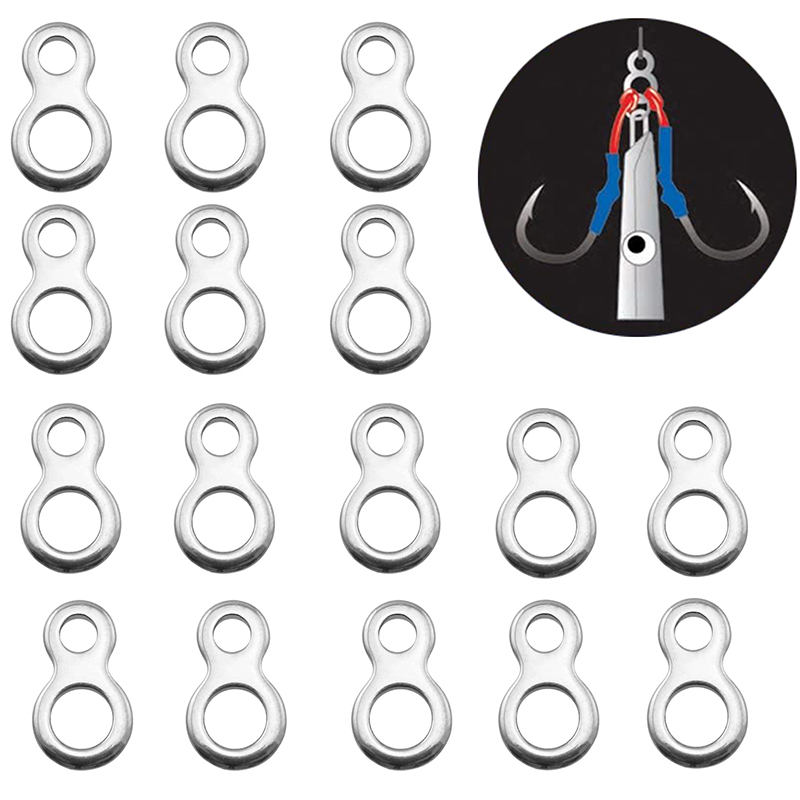 Fishing Equipment For Beginners - 10-50Pcs Stainless Steel Fishing Solid Ring