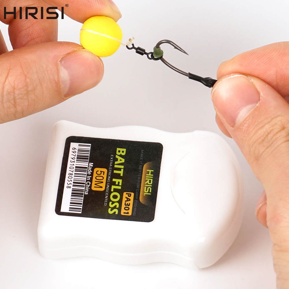 Fishing Equipment For Beginners - Hirisi 50m Carp Fishing Bait Floss