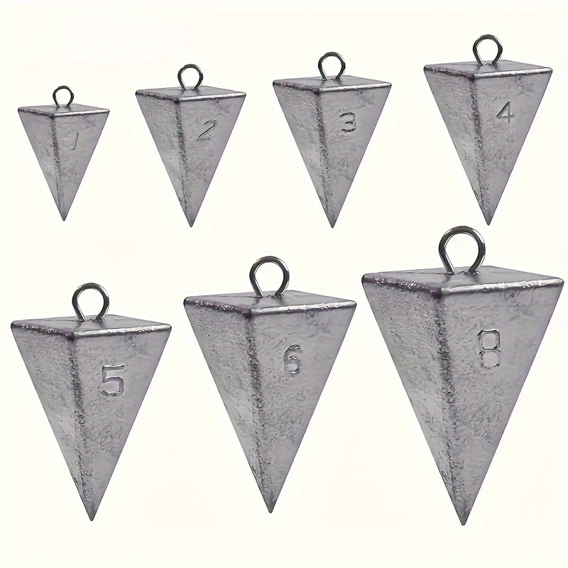 Fishing Equipment Set - 3/4/5pcs Pyramid Fishing Sinkers Set -