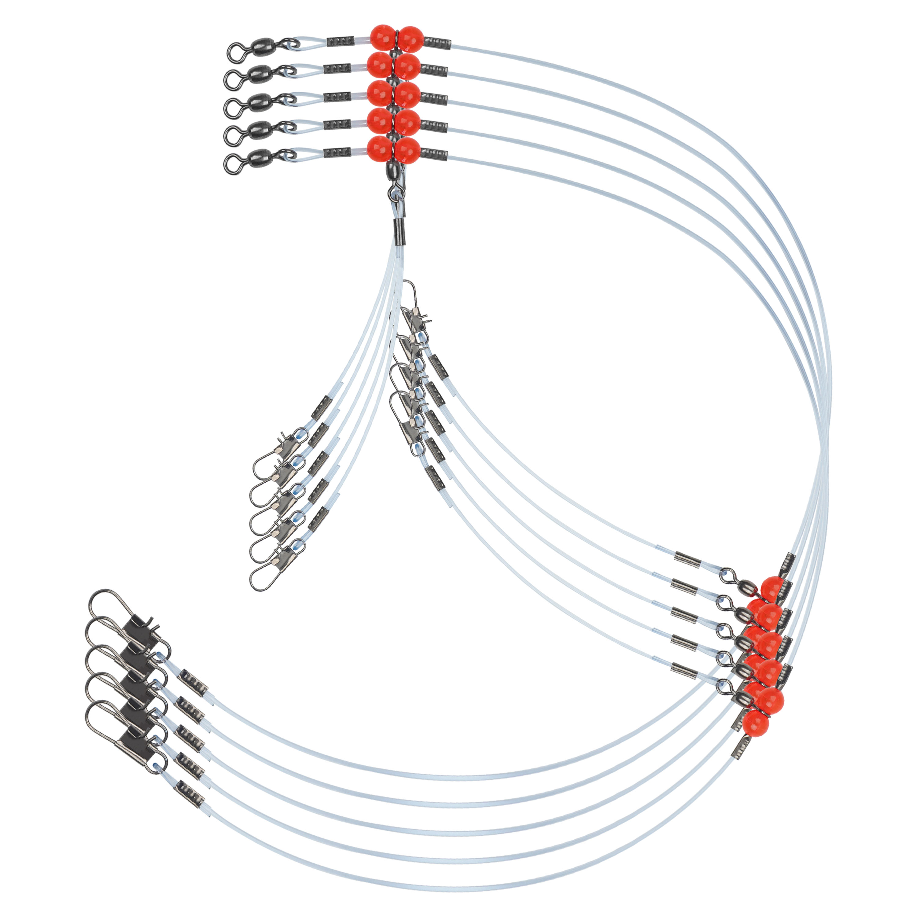 12Pcs Nylon Fishing Leaders wi - Surf Fishing Equipment 评论和价格