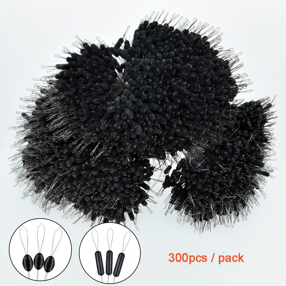 300pcs/pack Black Float Fishin - Fishing Bobber Float 评论和价格