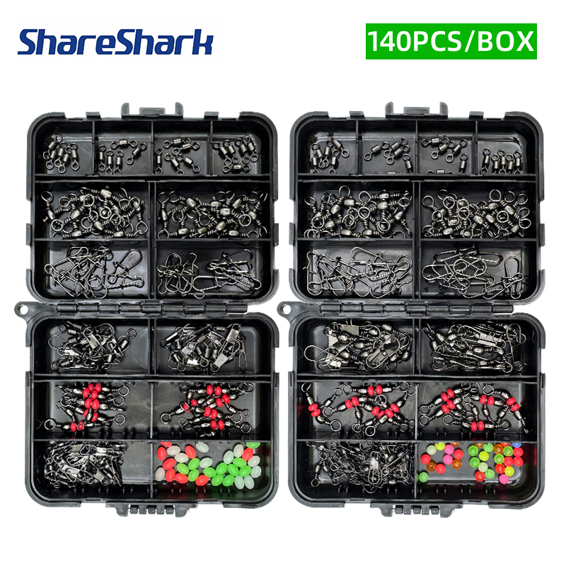 ShareShark 140Pcs Fishing Acce - Fishing Equipment Set 评论和价格