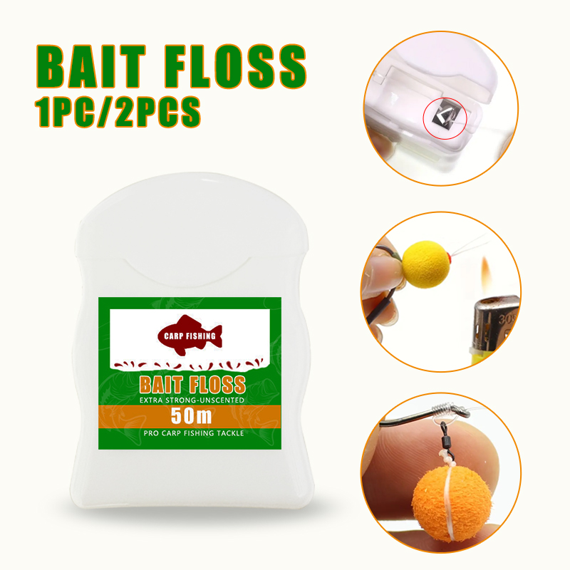 1pc/2pcs 50m Carp Fishing Bait - Freshwater Fishing Kit 评论和价格