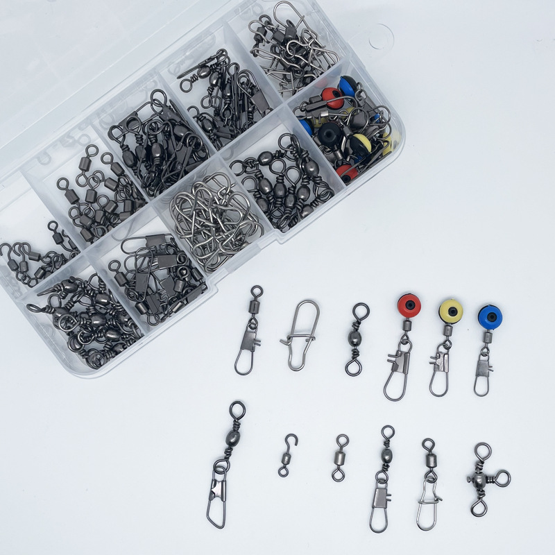 115pcs Fishing Swivel Connecto - Fishing Equipment Set 评论和价格