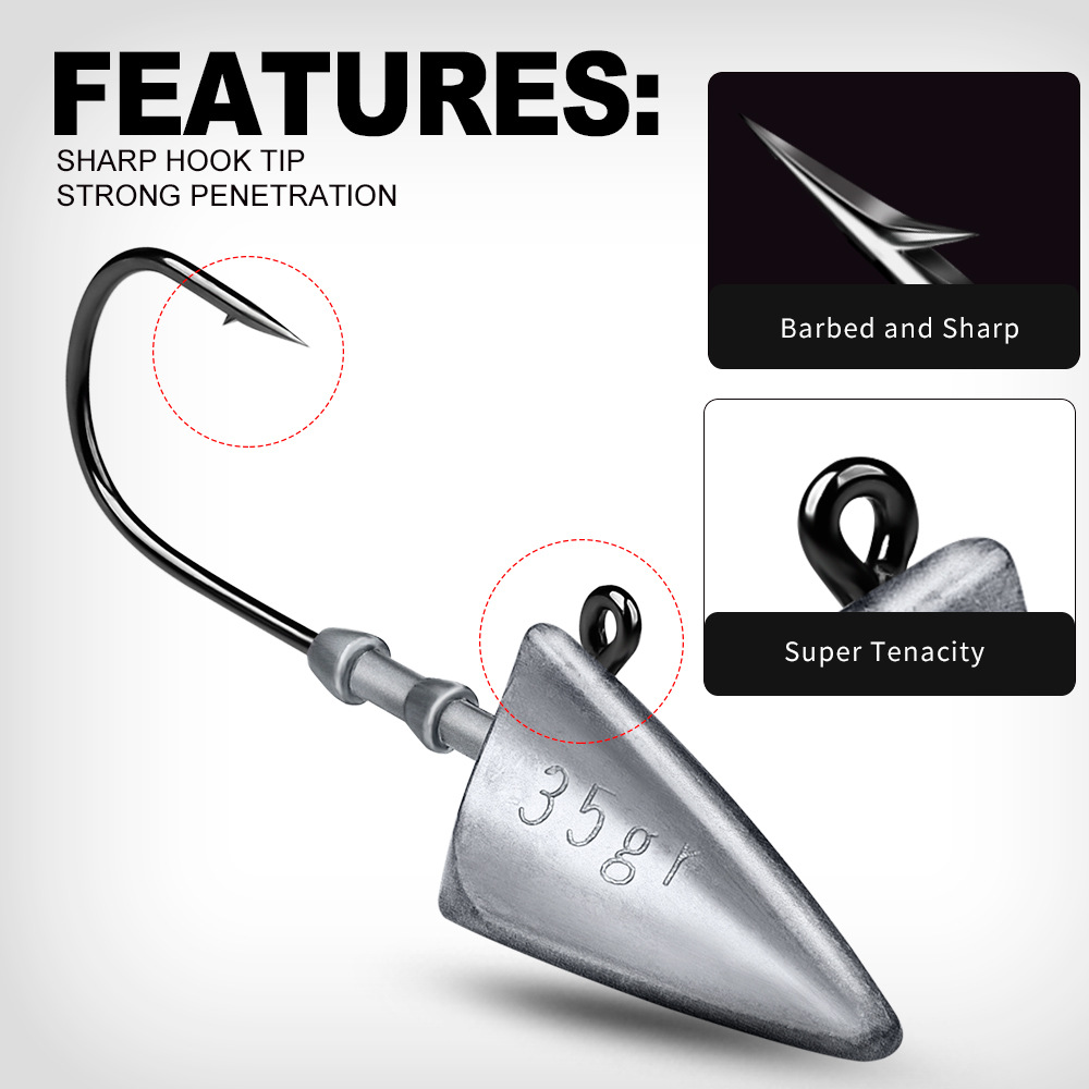 5pcs Triangle Jig Head Fishing - Fishing Equipment For Beginners 评论和价格