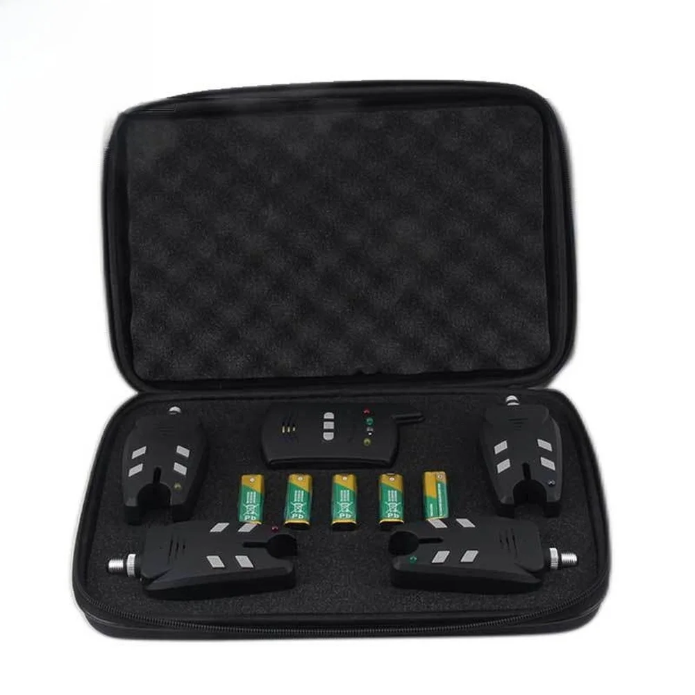 Fishing Alarm Set Box 1+4 With - Fishing Equipment For Beginners 评论和价格