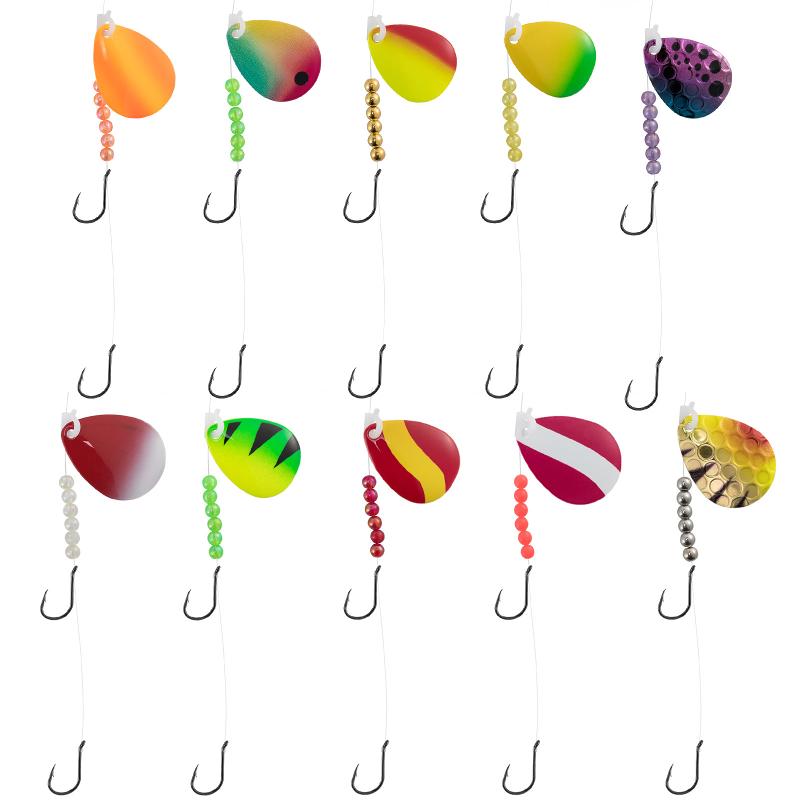 10pcs Walleye Spinner Rig 114c - Surf Fishing Equipment 评论和价格