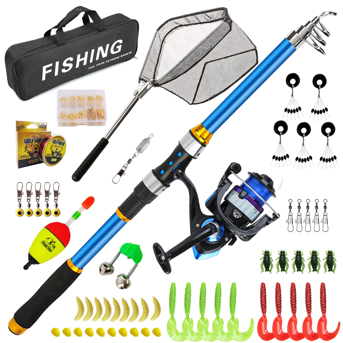 2.1-3.6M Telescopic Glass Fibe - Fishing Equipment Line 评论和价格