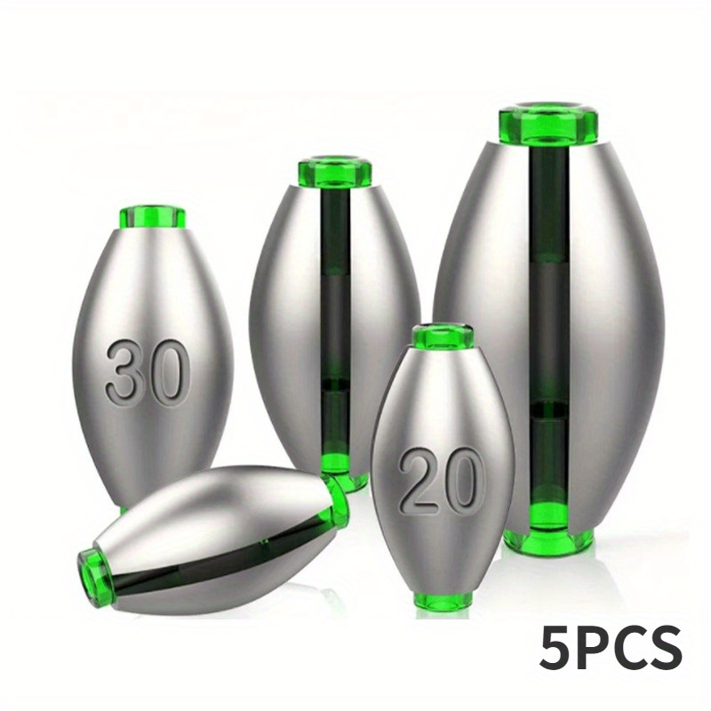 15/20/30G Olive Shape Lead Sin - Fishing Equipment Set 评论和价格