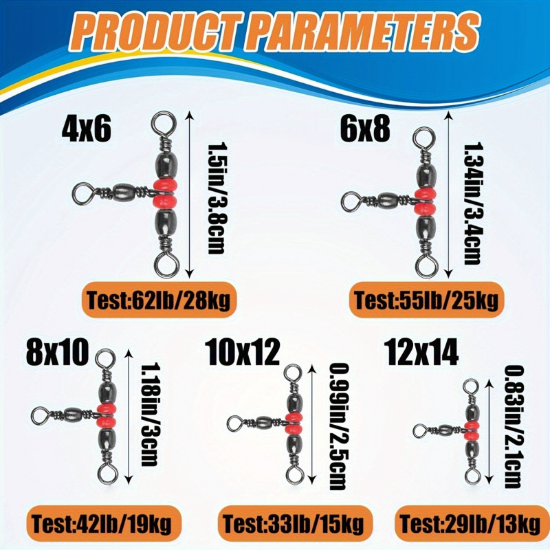 Fishing 3- Way Swivels, Packag - Fishing Equipment Set 评论和价格