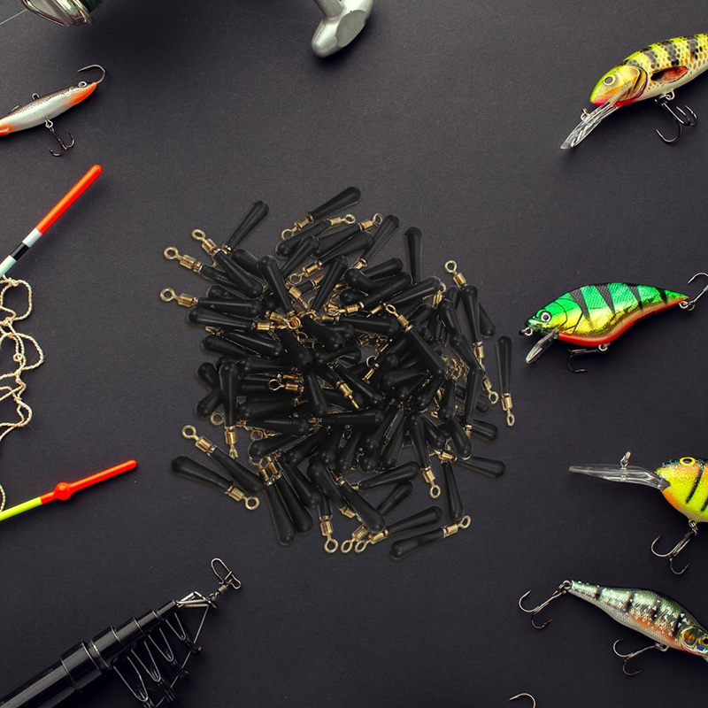 Rotatable Metal Swivel Rubber  - Fishing Bobber Float 评论和价格